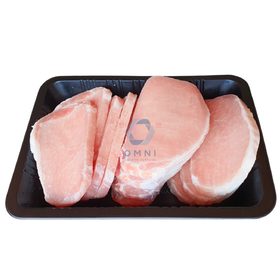 BONELESS PORK LOIN CHOP 无皮无骨猪肉头切猪扒 - 1KG/PKT, 12 - 15PCS