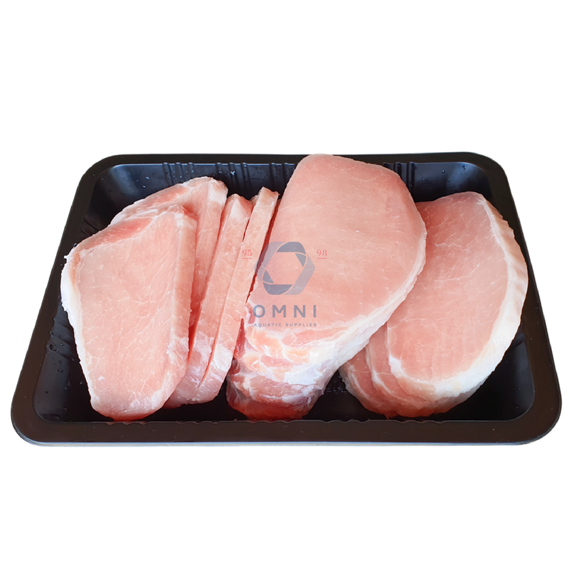 BONELESS PORK LOIN CHOP 无皮无骨猪肉头切猪扒 - 1KG/PKT, 12 - 15PCS