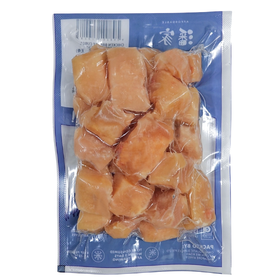 CHICKEN BREAST CUBES (HGP FREE, SKINLESS, BONELESS) 天然鸡胸肉切粒 (无皮，无骨) - 4 PKTS x 500GM/PKT