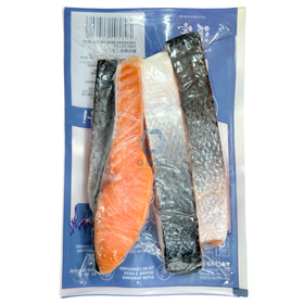 PREMIUM ATLANTIC SALMON FILLET SKIN ON 智利带皮三文鱼切 - [4-5PCS/PKT, APPROX 500GM/PKT]