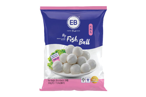 Fish Ball Large EB COOKED FISH BALL (L) 大鱼丸- 500GM/PKT