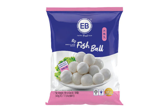 EB COOKED FISH BALL (L) 大鱼丸- 500GM/PKT