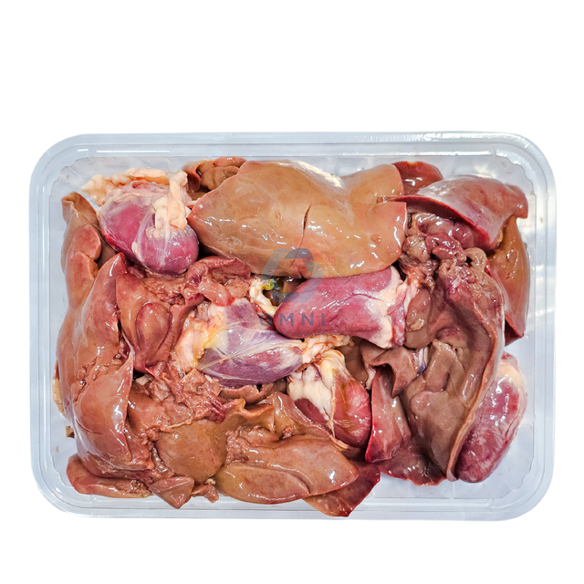 DUCK HEART + LIVER 鸭肝 + 鸭心 - 500GM/PKT