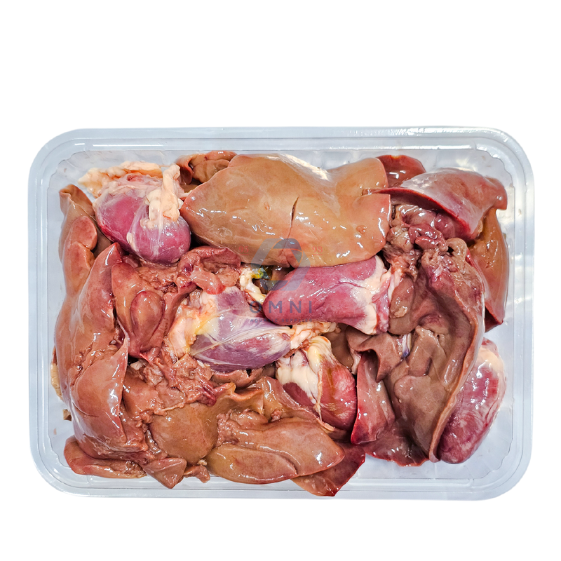 DUCK HEART + LIVER 鸭肝 + 鸭心 - 500GM/PKT