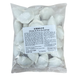 PORK & CHIVES DUMPLING 韭菜猪肉水饺 - 500GM/PKT