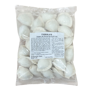 PORK & CELERY DUMPLING 芹菜猪肉水饺 - 500GM/PKT