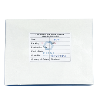 BLACK TIGER PRAWN HOSO 黑老虎虾 31/40 - 1KG/PKT