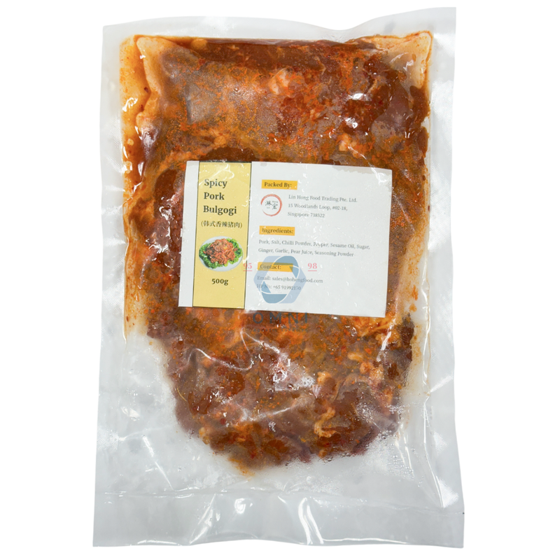 MARINATED SPICY PORK BULGOGI 韩式香辣猪肉 - 500GM/PKT