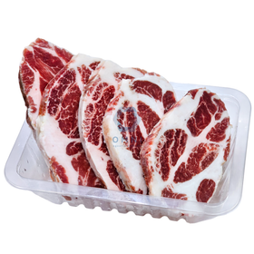 PREMIUM IBERICO PORK COLLAR STEAK 西班牙黑猪五花肉切猪扒 - 300GM/TRAY