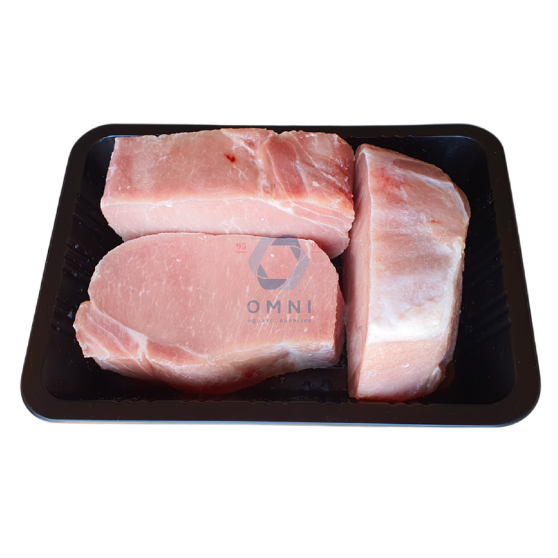 PORK LOIN MEAT CUT 3PCS (BONELESS, SKINLESS) 无皮无骨肉头切三块 - 1KG/PKT