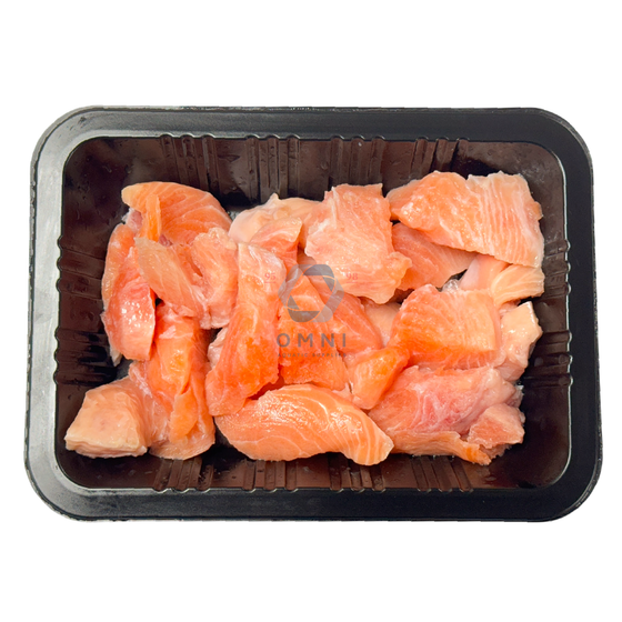 PREMIUM TASMANIAN SALMON FISH PIECES 塔斯马尼亚三文鱼块 - 1KG/PKT