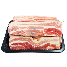 PORK BELLY STRIPS (SKIN ON, 1.5CM) 三层肉条(带皮) - APPROX 1KG/PKT