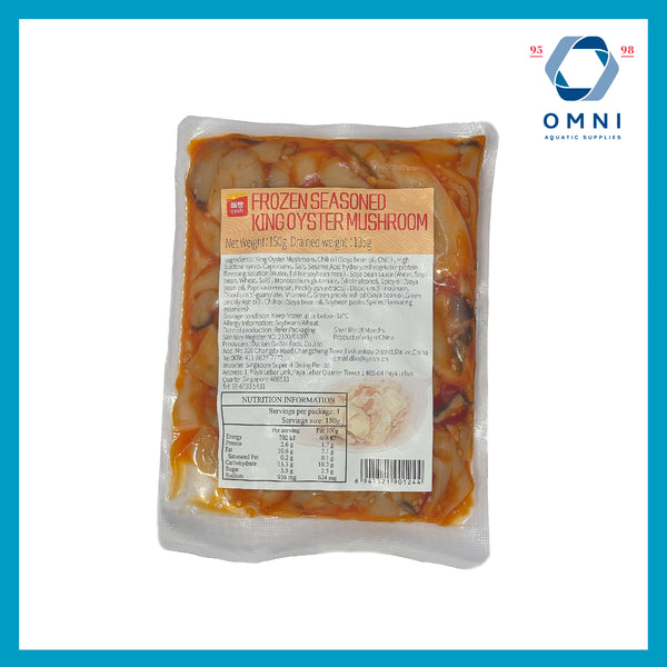 FROZEN SEASONED KING OYSTER MUSHROOM 杏鲍菇 - 150GM/PKT { MARCH 2025}