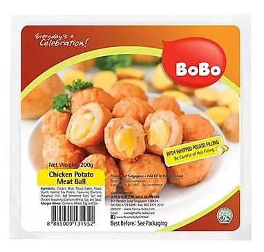 BOBO CHICKEN POTATO MEAT BALL 200G/PACK (BUNDLE OF 2)