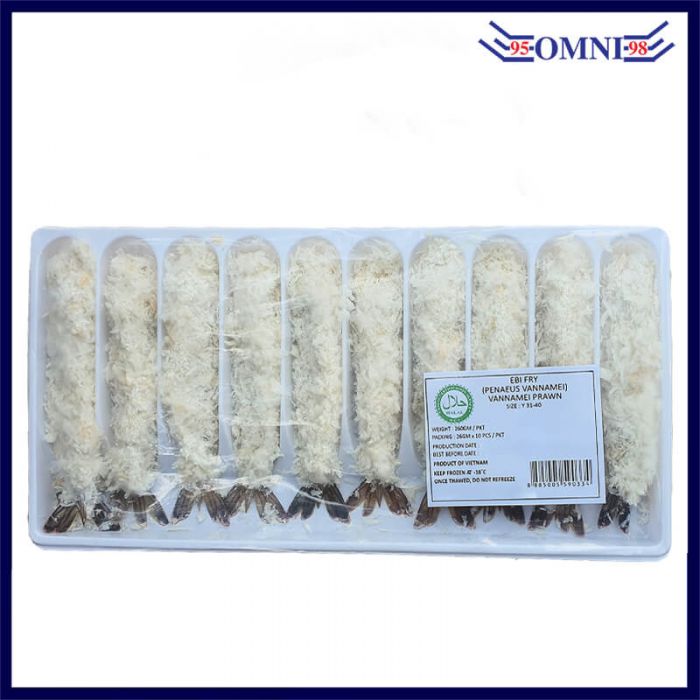 BREADED EBI FRY 面包虾 - 260GM, 10PCS/TRAY