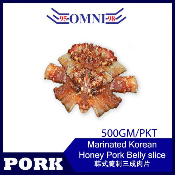 MARINATED KOREAN HONEY PORK SLICE (NON-SPICY) 500G 韩式蜜汁猪肉- PKT