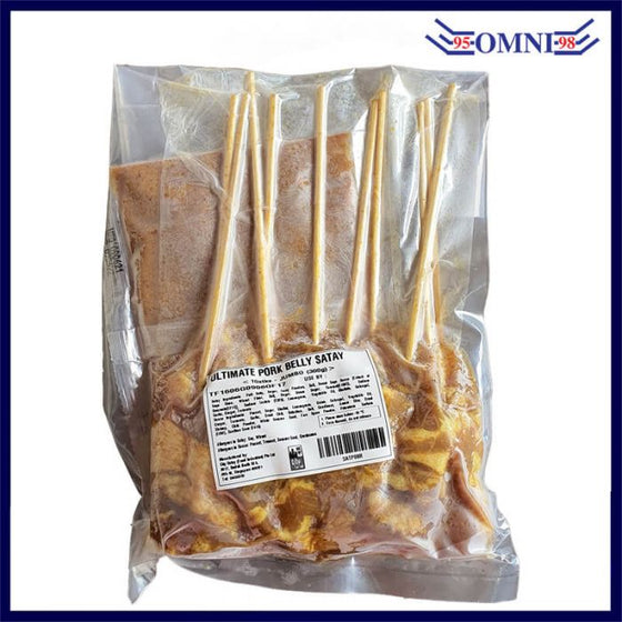 CITY SATAY READY TO BBQ ULTIMATE PORK BELLY SATAY (10PCS X 30G) (FREE PEANUT SAUCE)