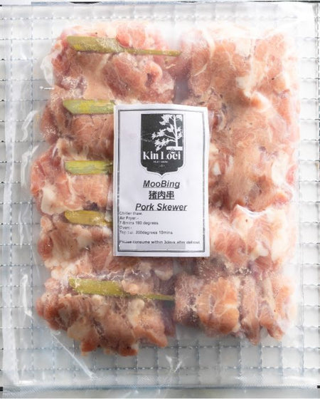 KINLOEI THAI MOOBING PORK SKEWER (ORIGINAL) 泰式原味猪肉串 10PCS - PKT